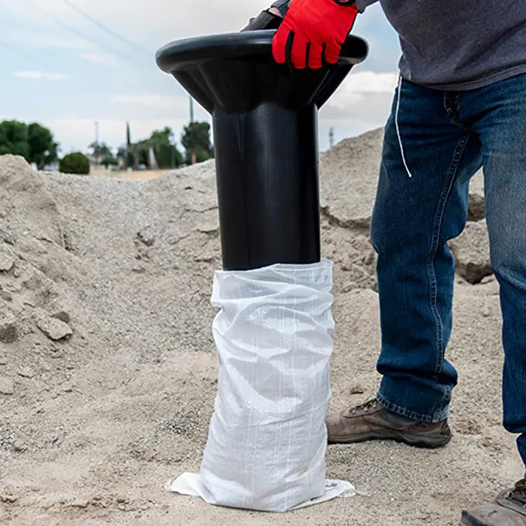 The Sandbag Funnel Do-it-yourself bag filling solution – Sandbag Funnel, Durable, Lightweight, Wide Mouth Sandbag Filler for all Industries – Manual Sandbag Filling Tool