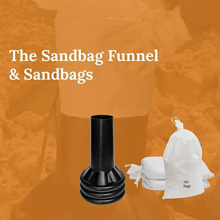 The Sandbag Funnel Do-it-yourself bag filling solution – Sandbag Funnel, Durable, Lightweight, Wide Mouth Sandbag Filler for all Industries – Manual Sandbag Filling Tool